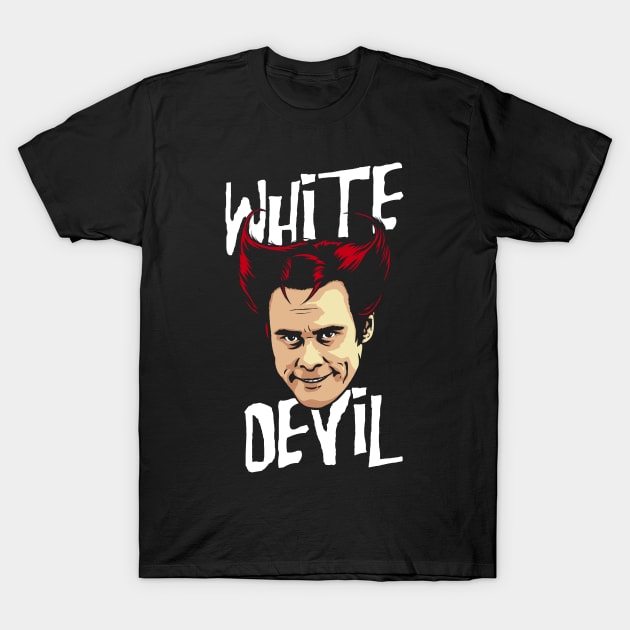 White Devil T-Shirt by SunsetSurf